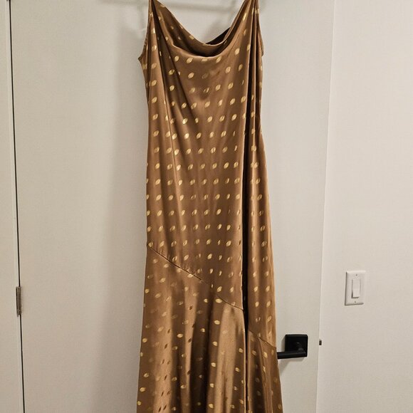 Never Fully Dressed Gold Mya Dress With Gold Fleck - Picture 4 of 5